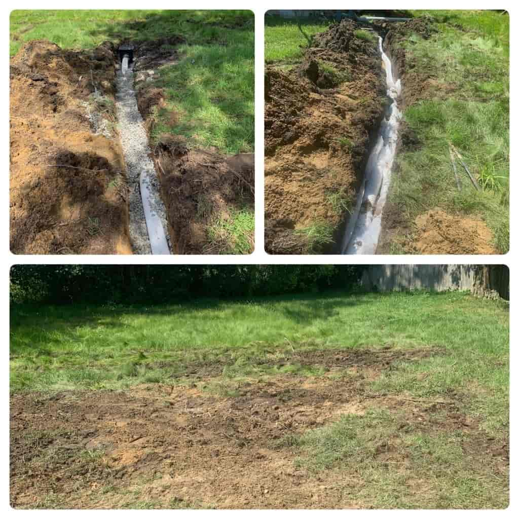 Lawn Puddle #No More #Drainage Basin