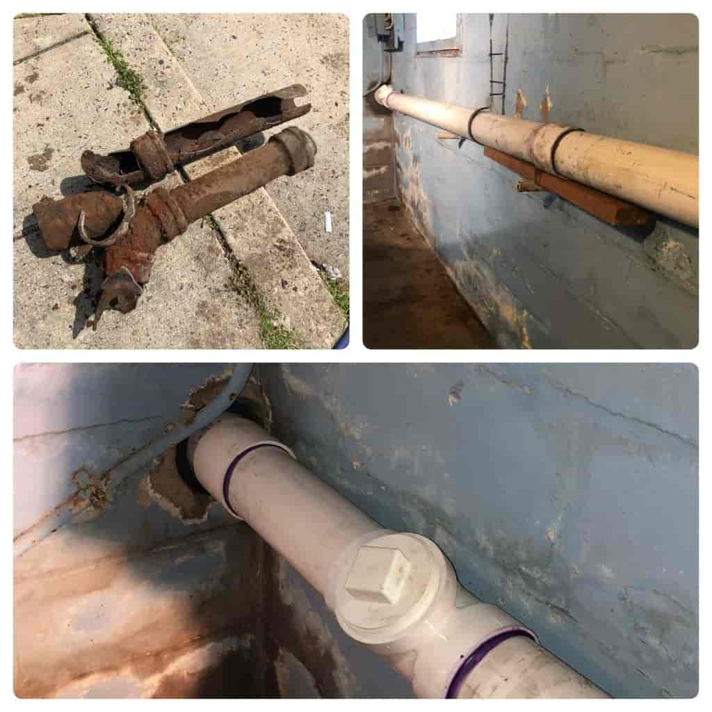 Out with the Old in with the New by young water and sewer